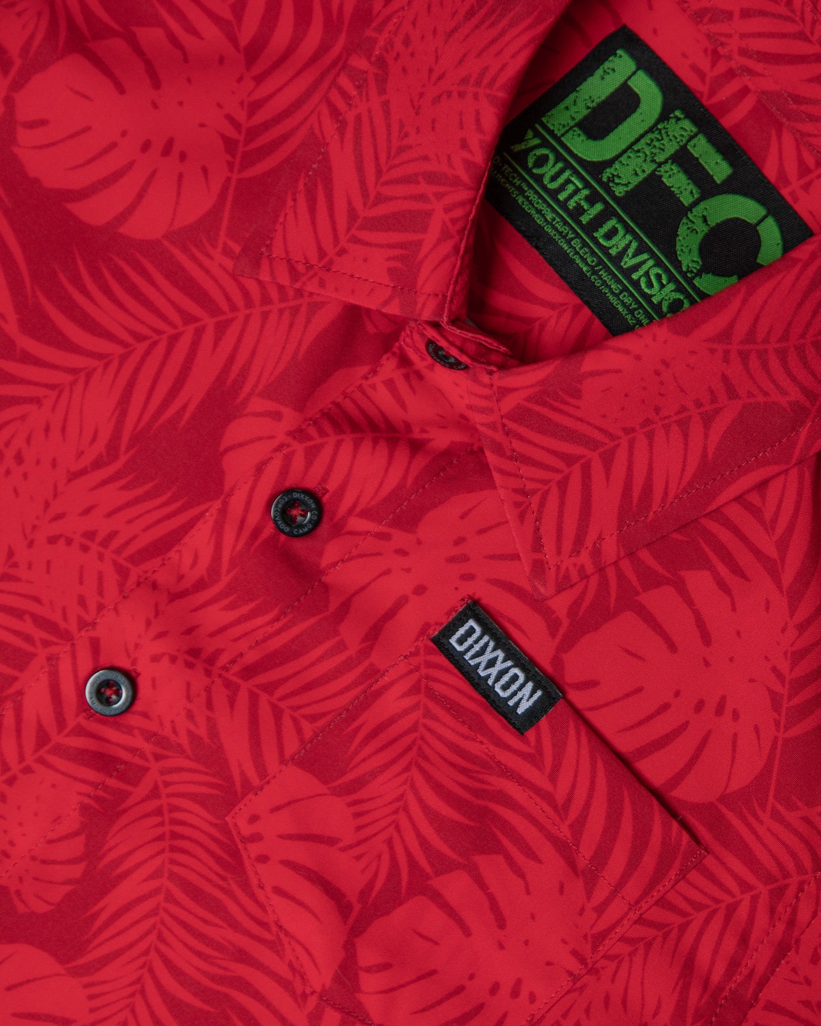 Youth Corcovado Camo Party Shirt - Red