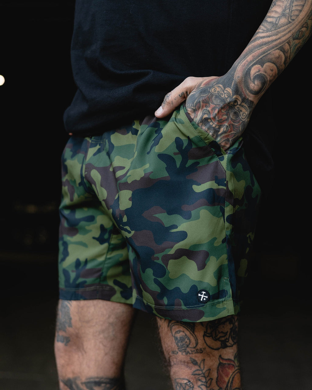 7" Gym Shorts - Green Camo