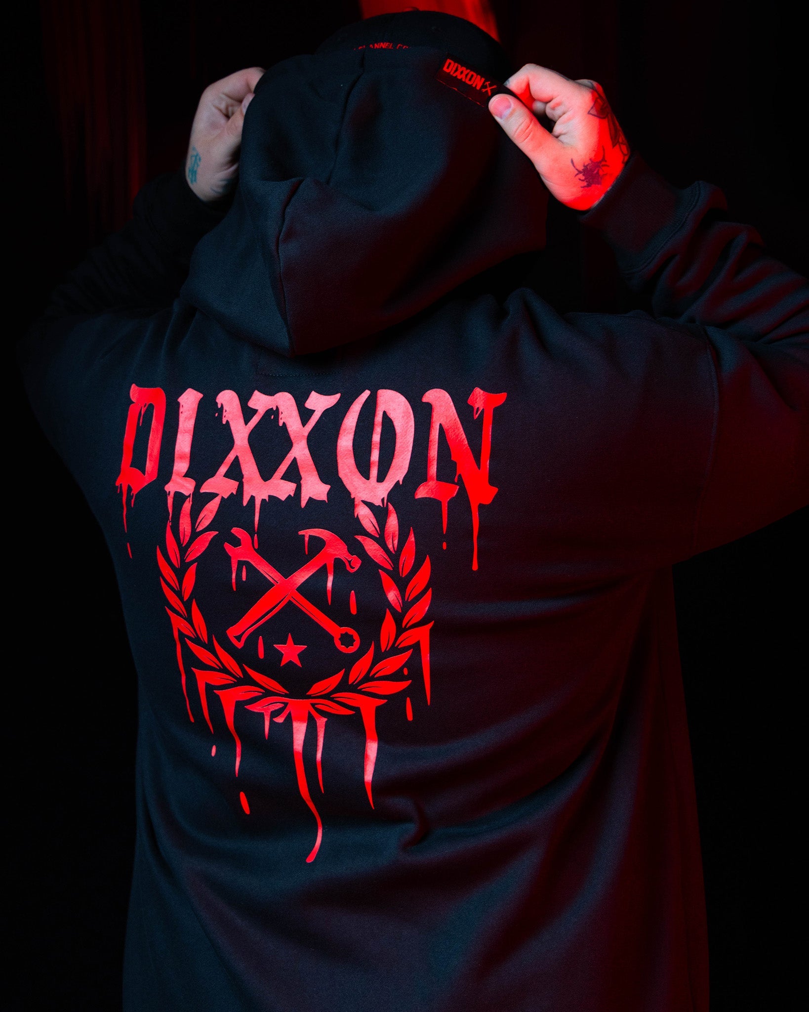 Terror Zip Up Hoodie - Black