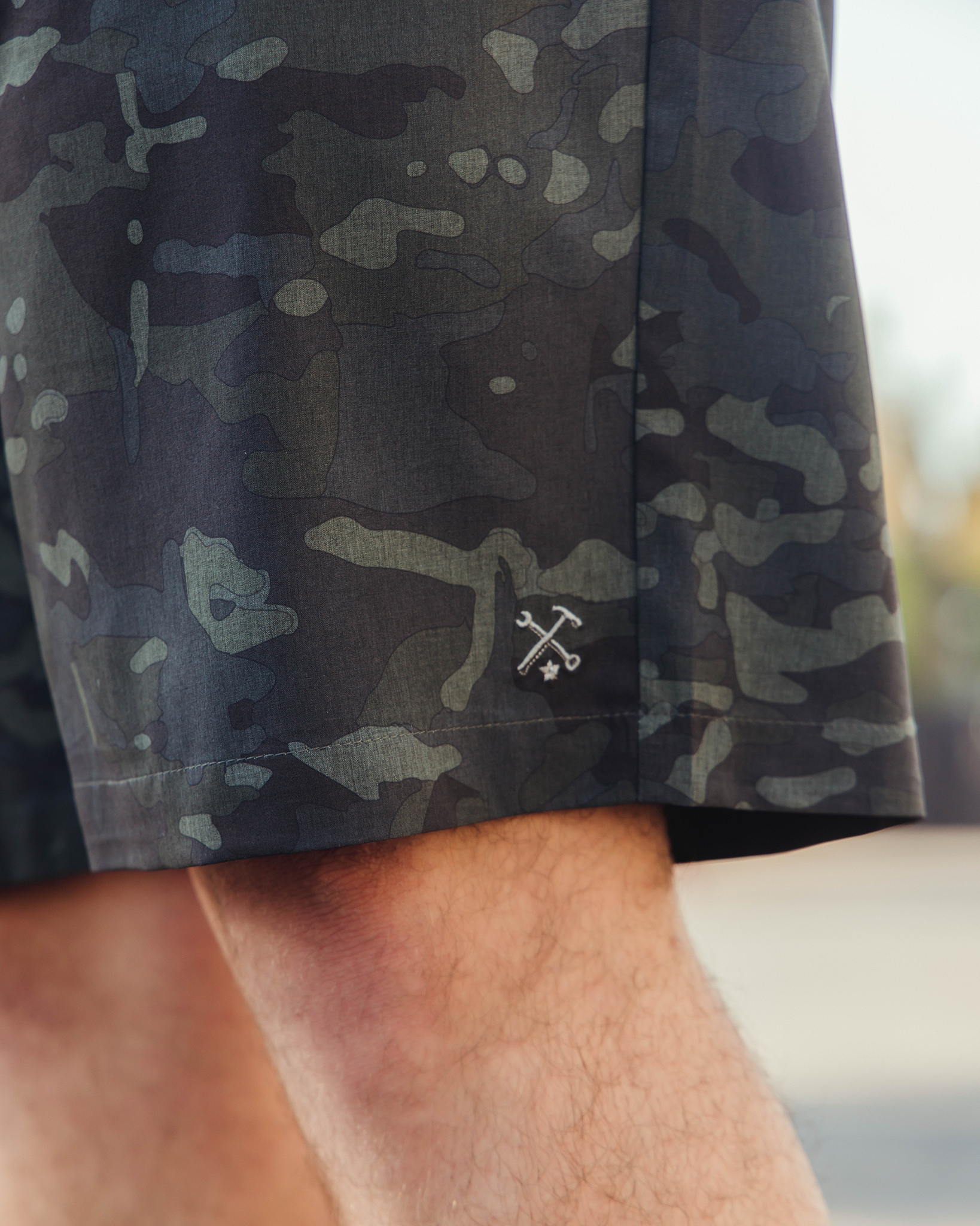 Hybrid Shorts - Black Camo