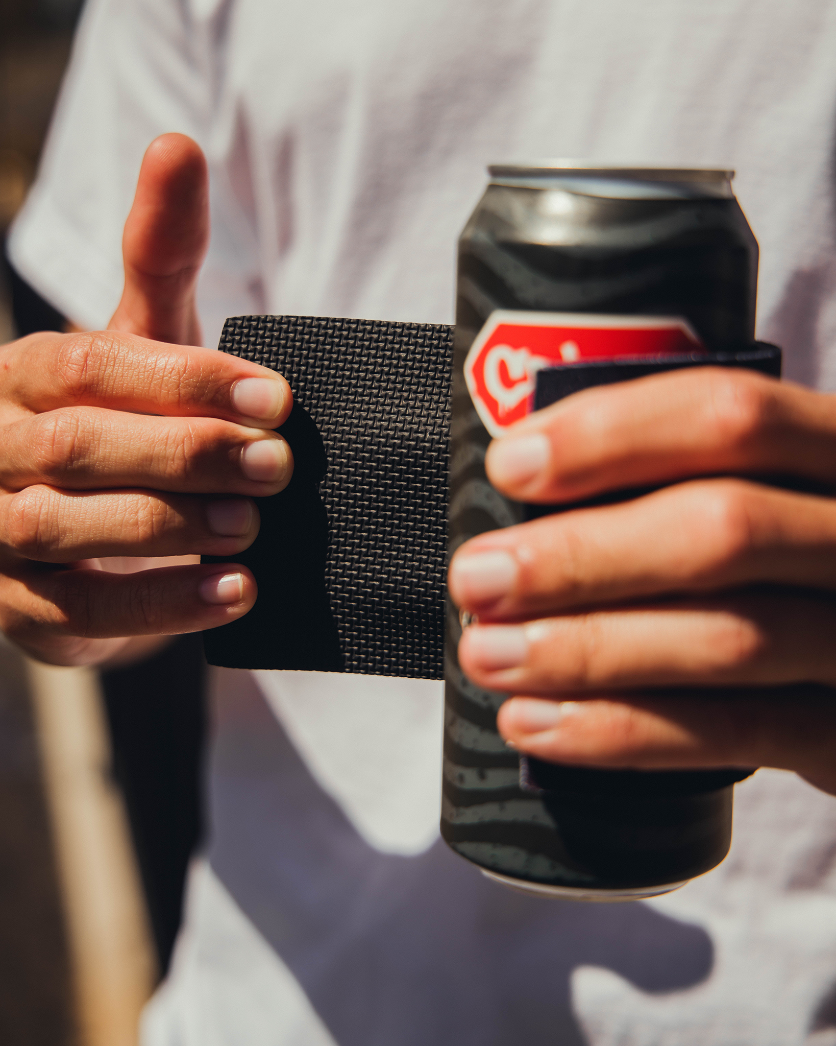 Live Free Quality Goods Snap Koozie Can Cooler