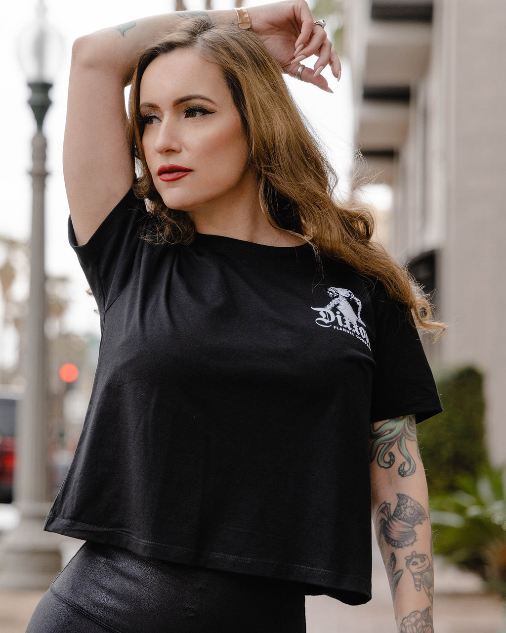 Women's Vibes Crop Top - Black