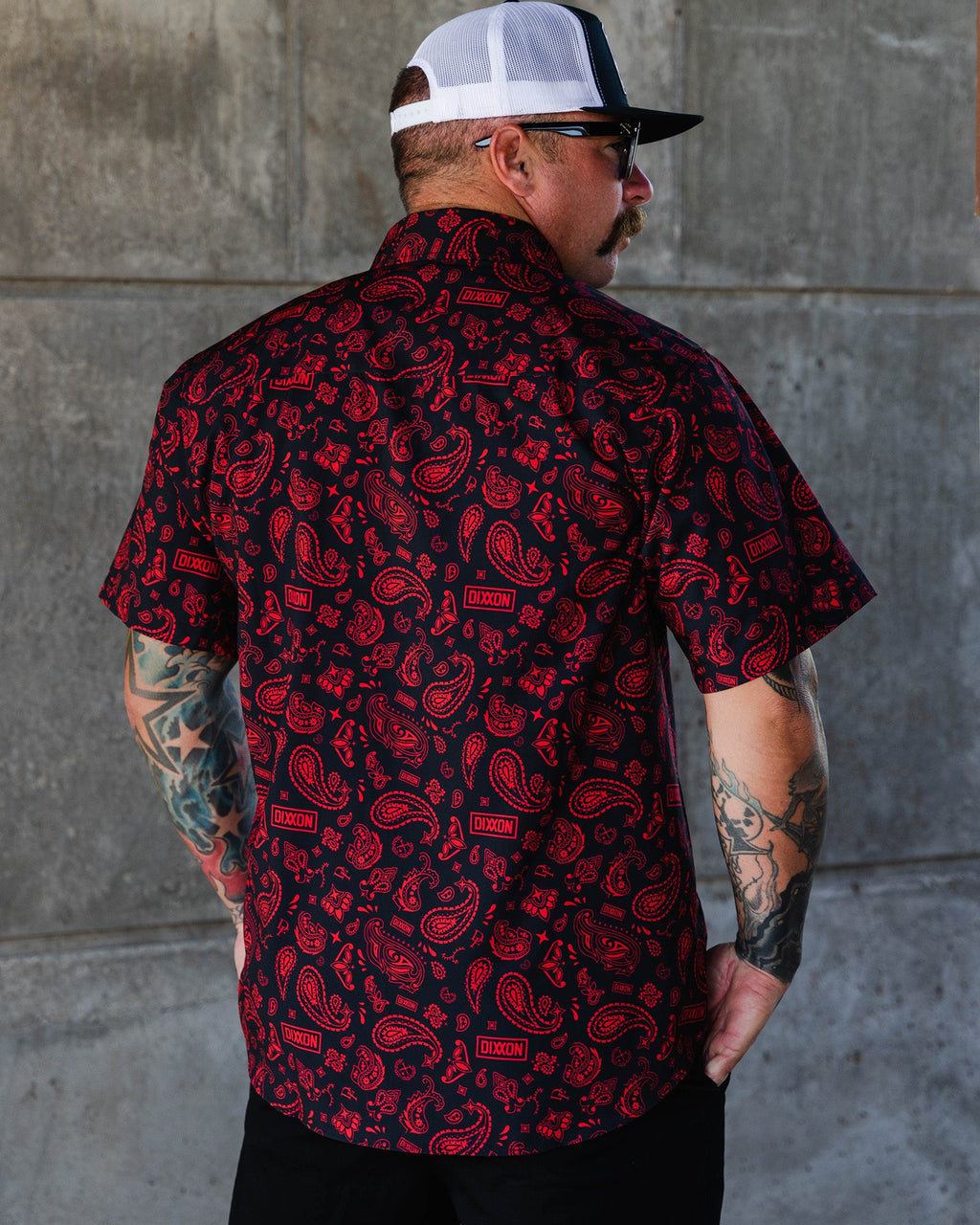 Hankie Party Shirt - Black & Red