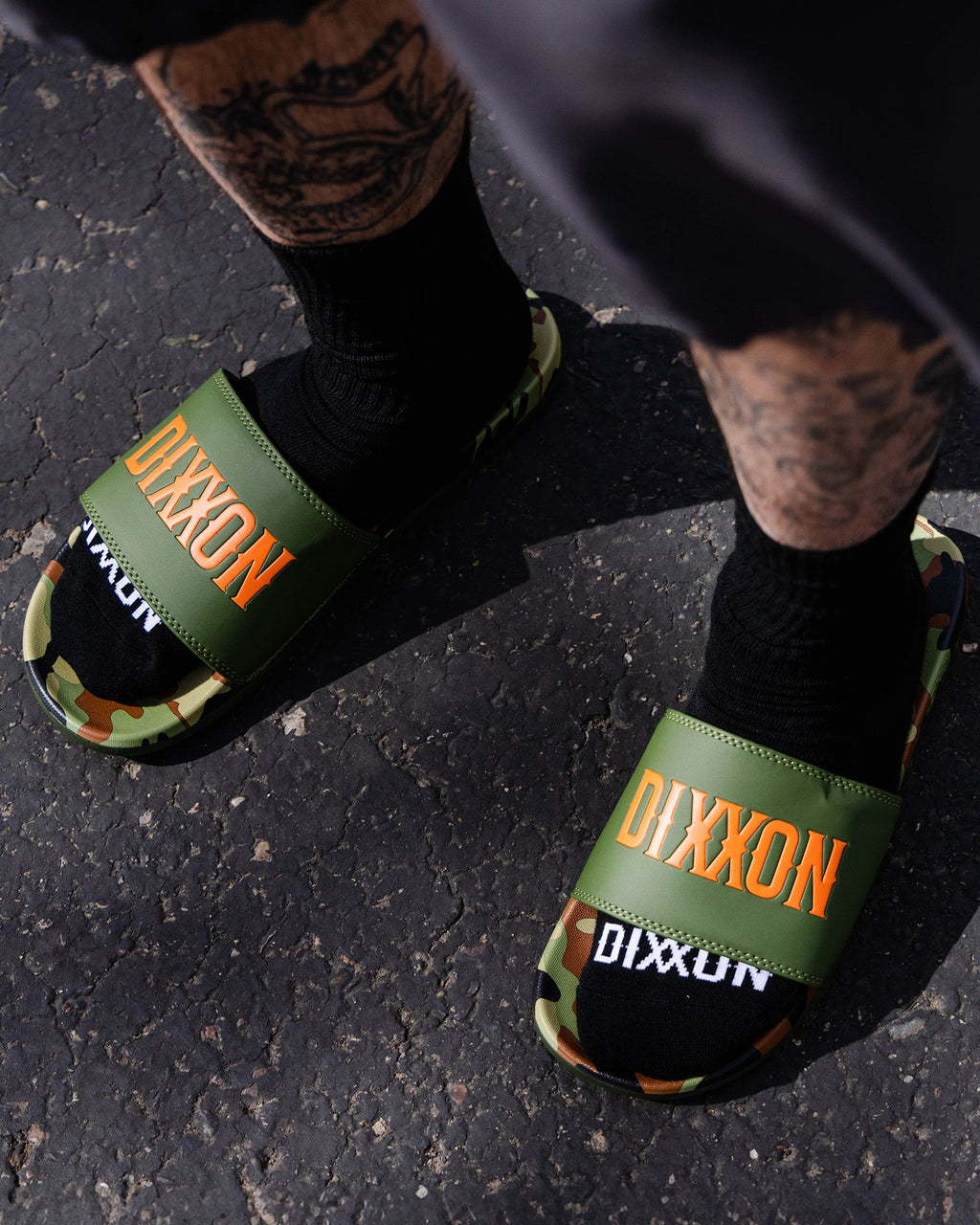 Delta Slides - Green Camo