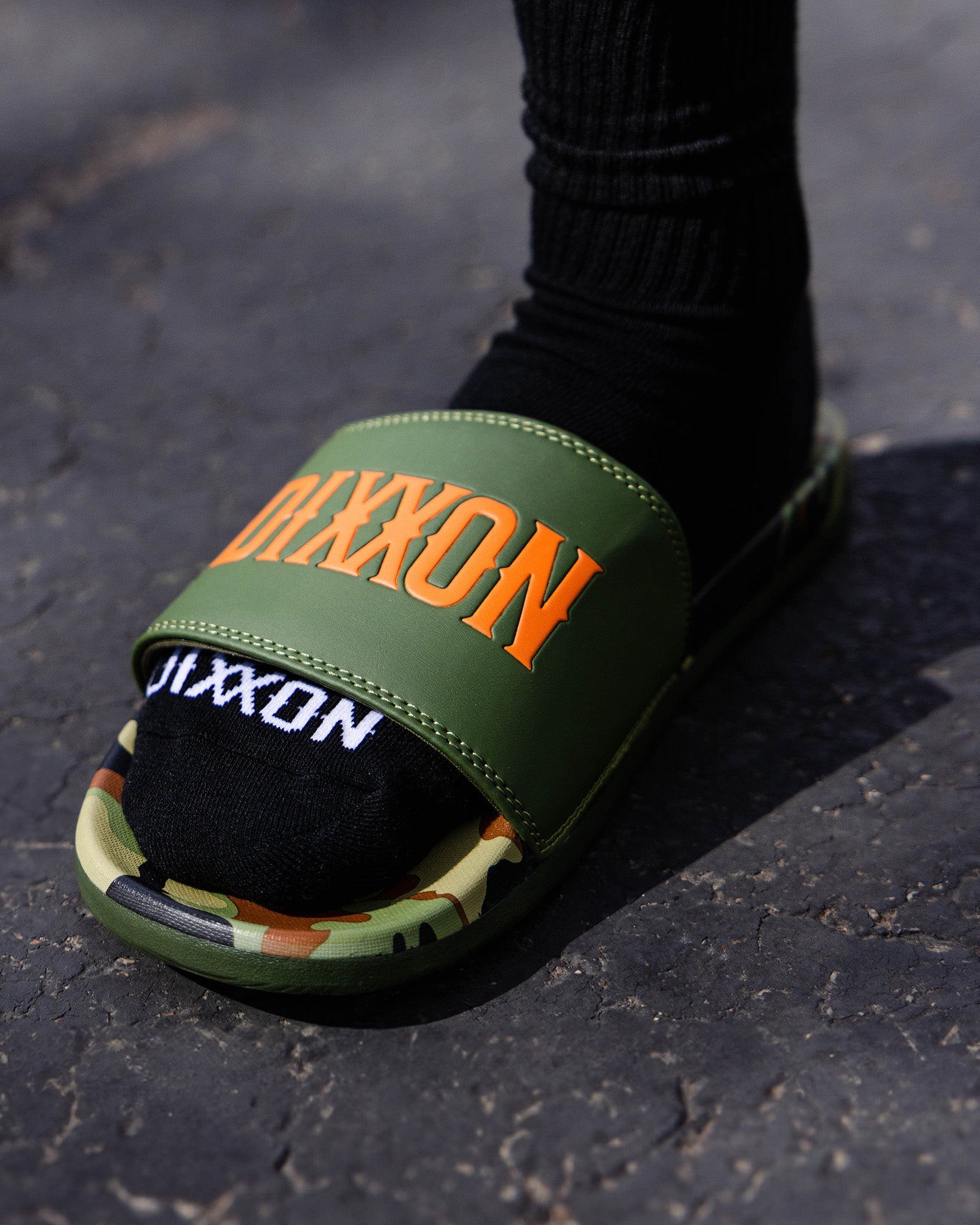 Delta Slides - Green Camo