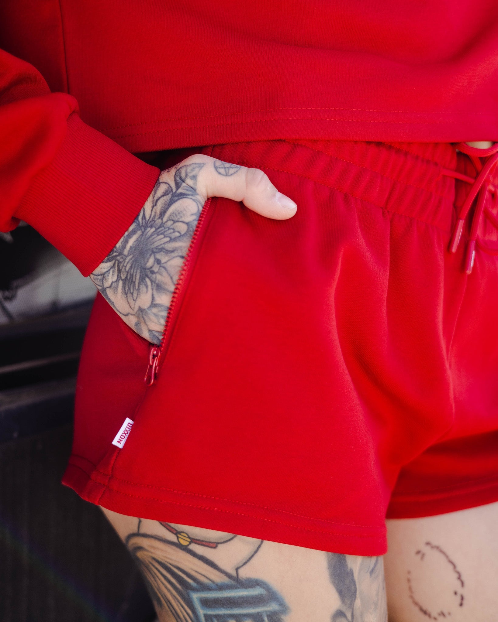 Women's DFCO Sweat Shorts - Red