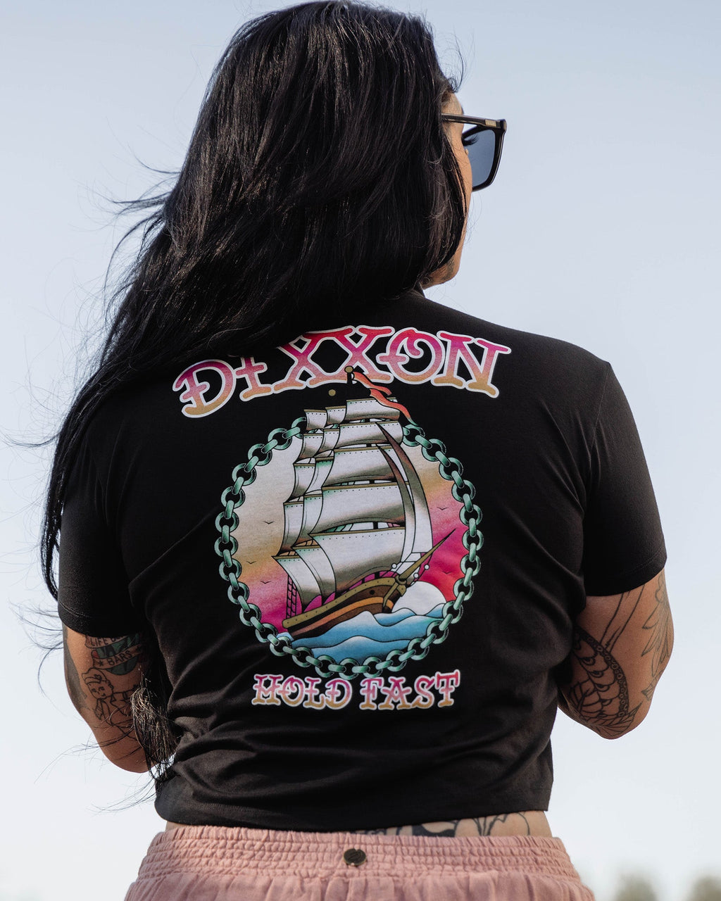 Women's Hold Fast Crop Top - Black