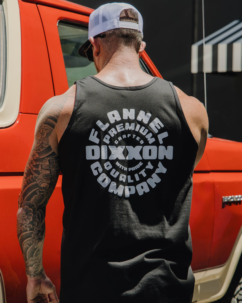 White Crafted With Pride Tank - Black