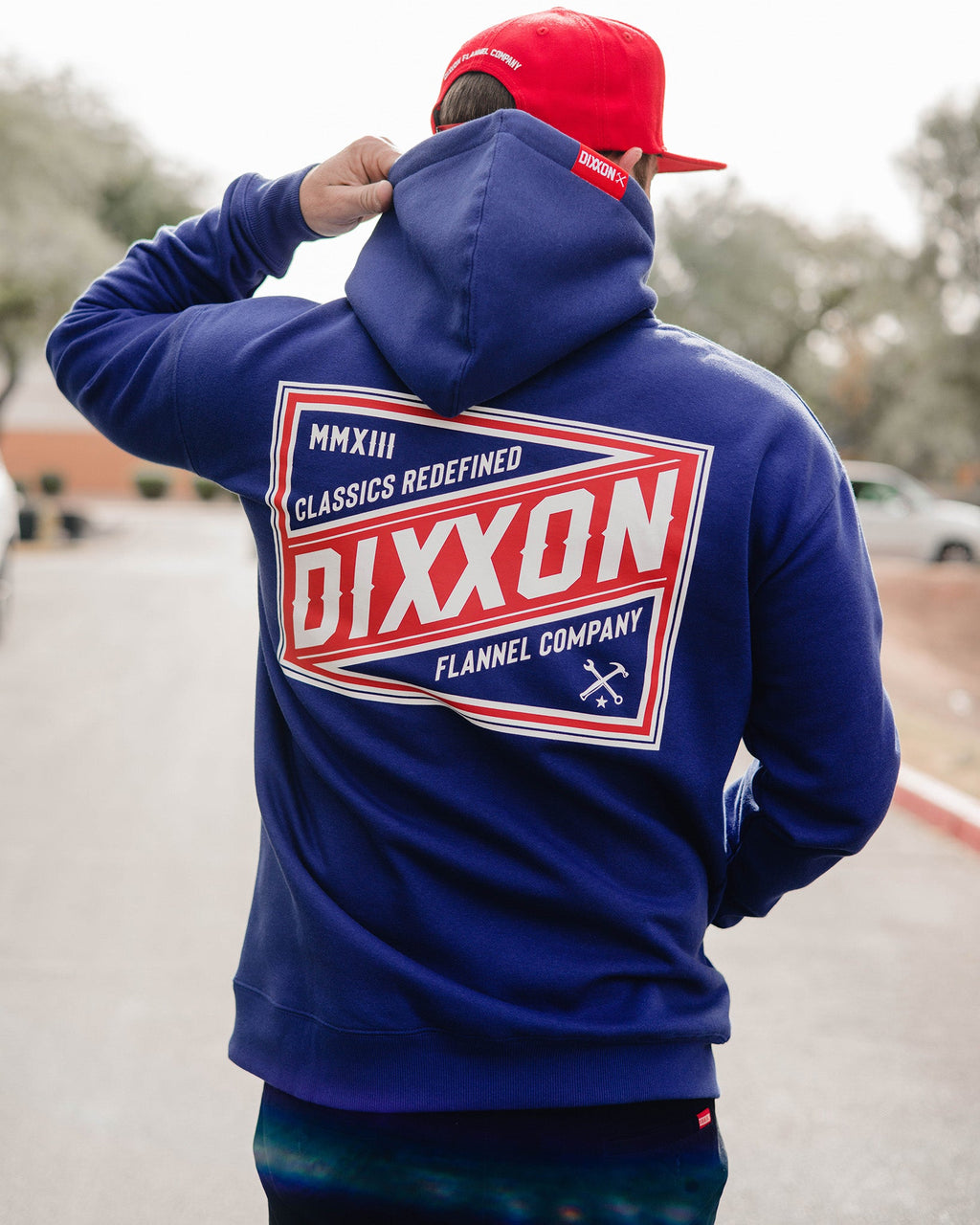Red, White, & Blue Classics Pullover Hoodie - Blue
