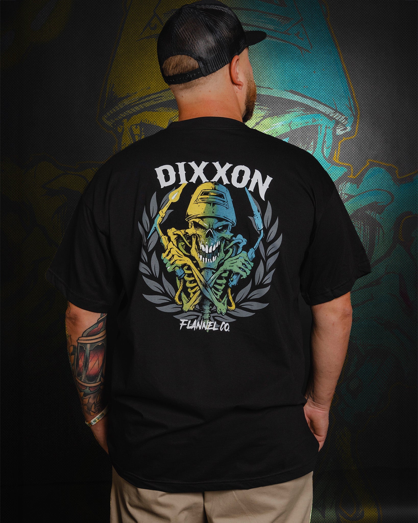 Green Torch T-Shirt - Black