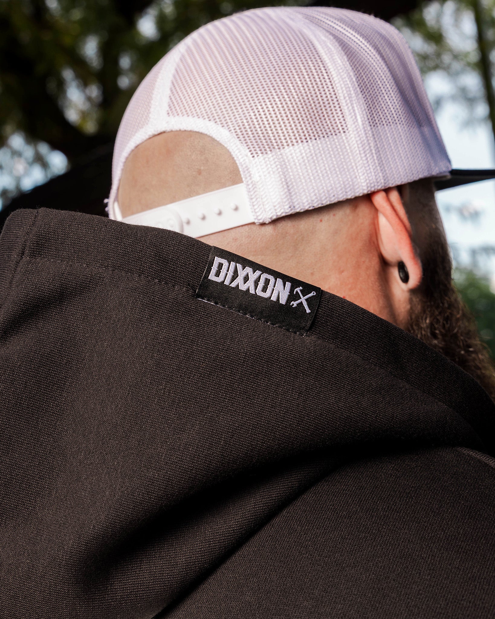 Bound In Plaid Zip Up - Black