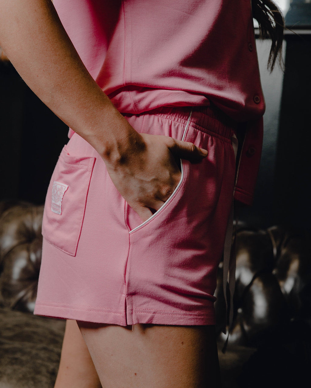 Women's Pajama Shorts - Pink
