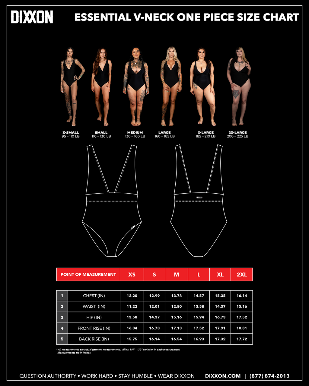 Women's Essential V-Neck One Piece - Red