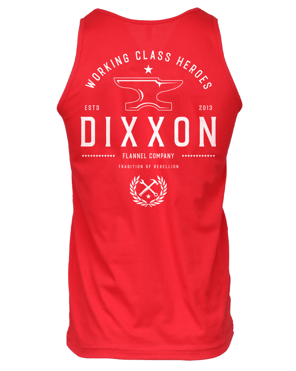 White Tradition Badge Tank - Red