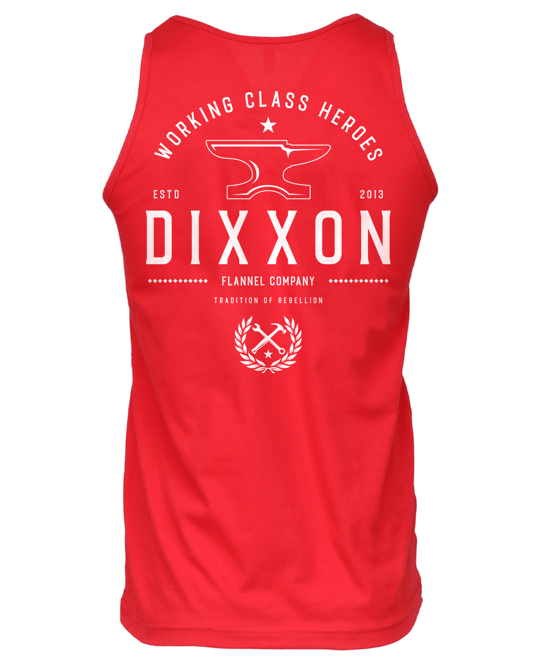 White Tradition Badge Tank - Red