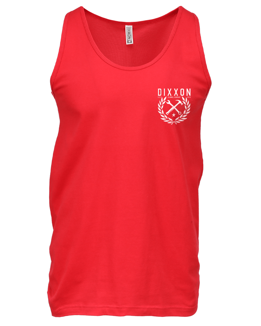 White Tradition Badge Tank - Red