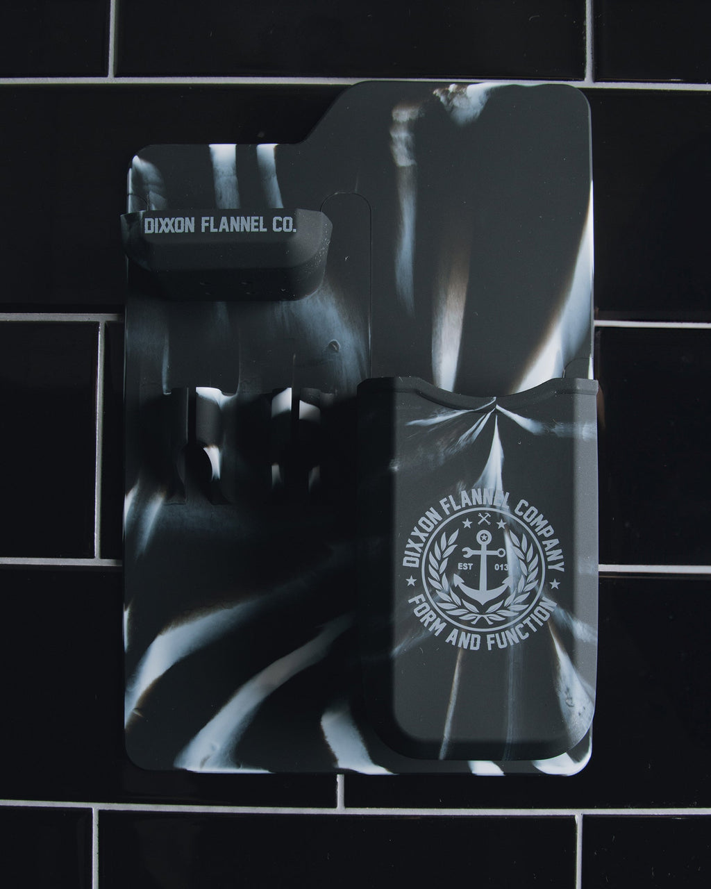 Adhesive Razor Tray - Black Marble