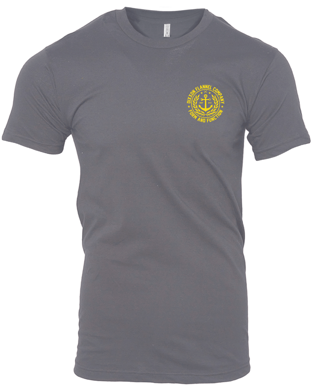 Anchor Crest T-Shirt - Gray & Yellow