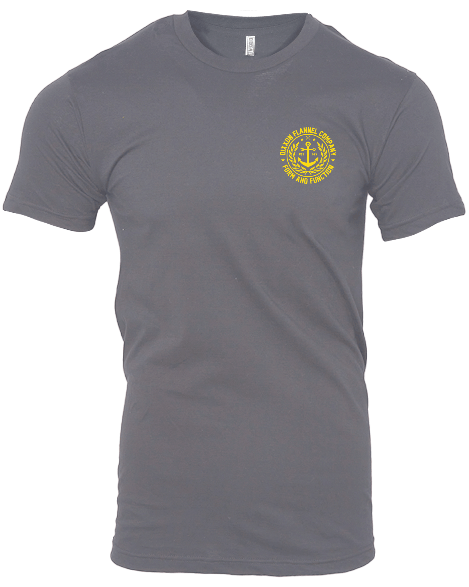 Anchor Crest T-Shirt - Gray & Yellow