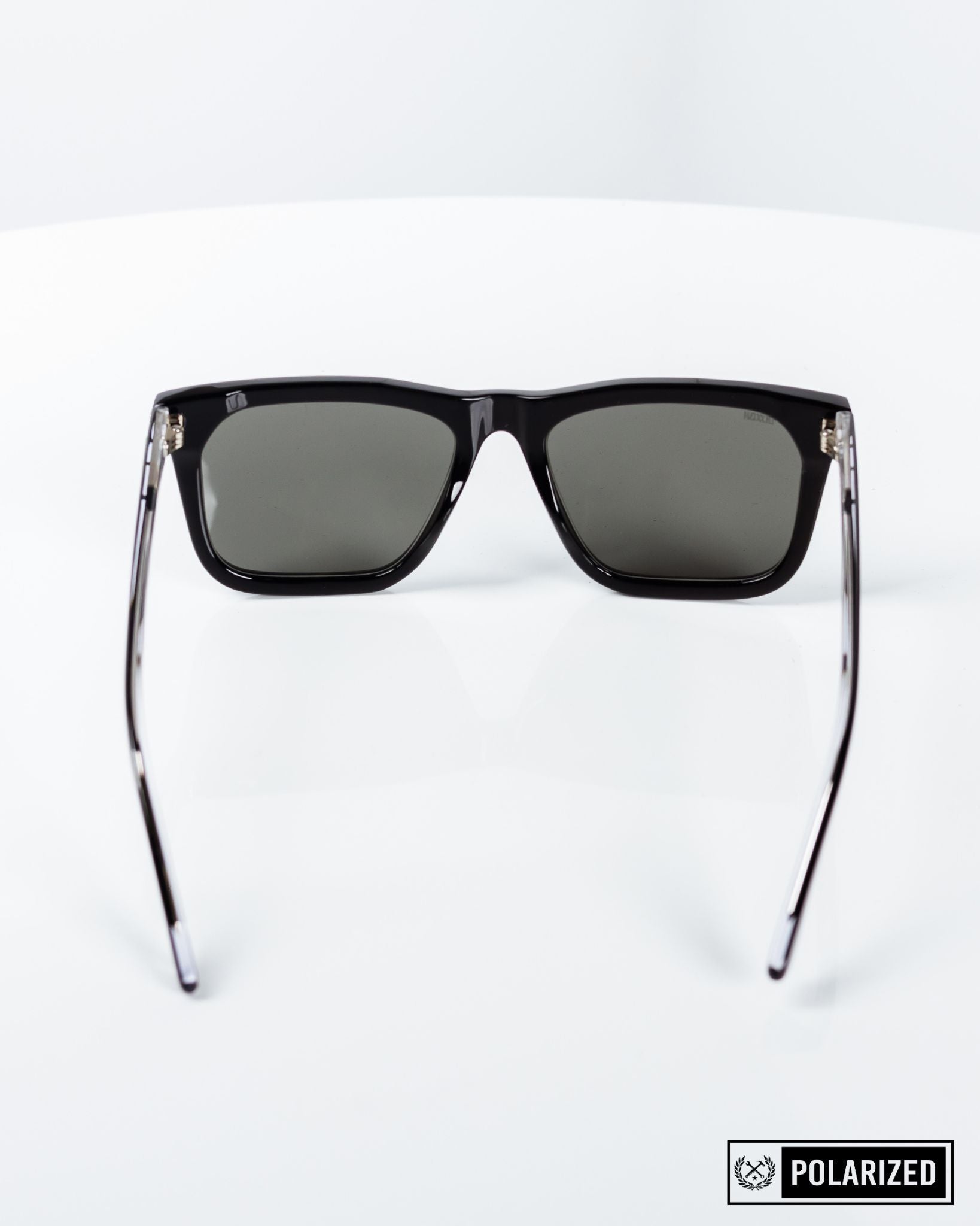 Anvil Sunglasses - Polished Black & Gray Polarized