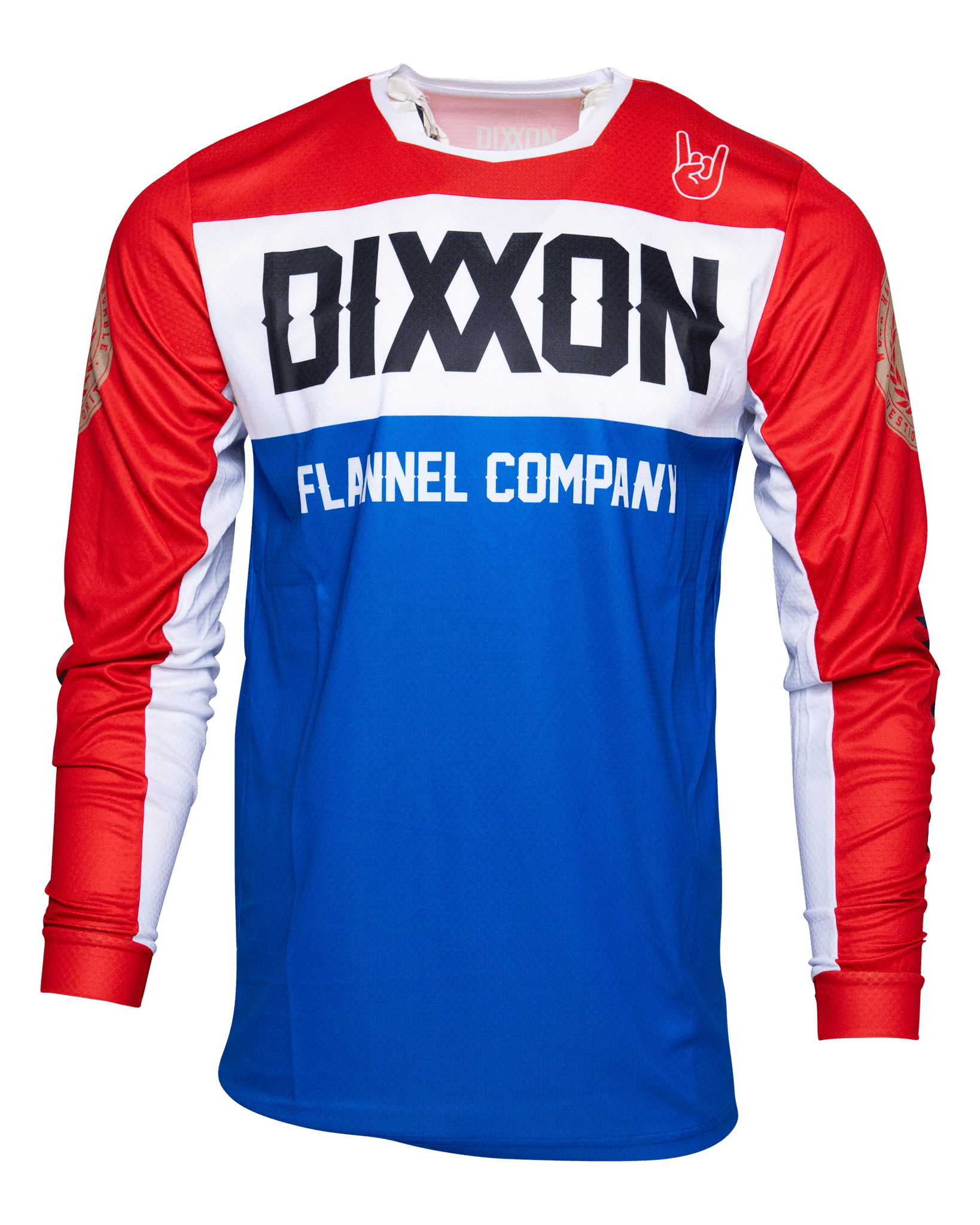 Badge Off-Road / MX Jersey - Red, White, & Blue