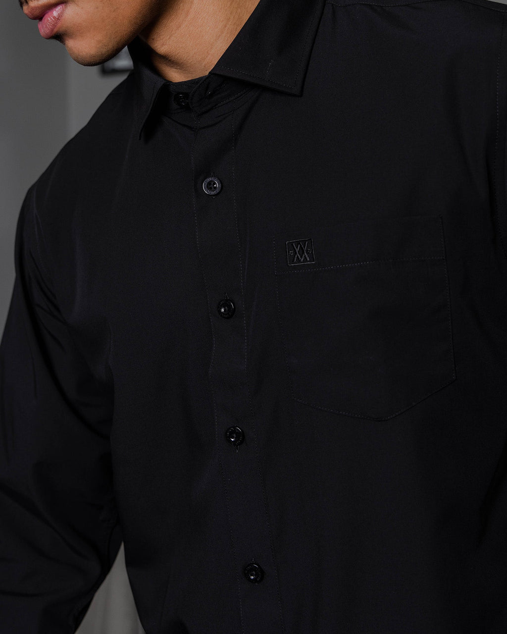 Bamboo Long Sleeve Dress Shirt 2.0 - Black