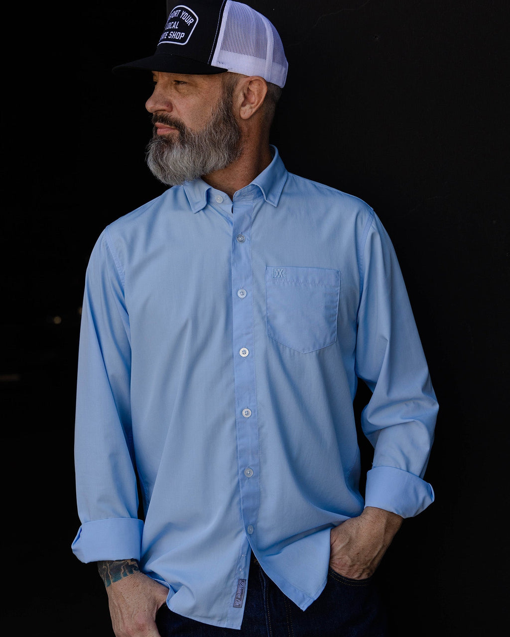 Bamboo Long Sleeve Dress Shirt 2.0 - Light Blue
