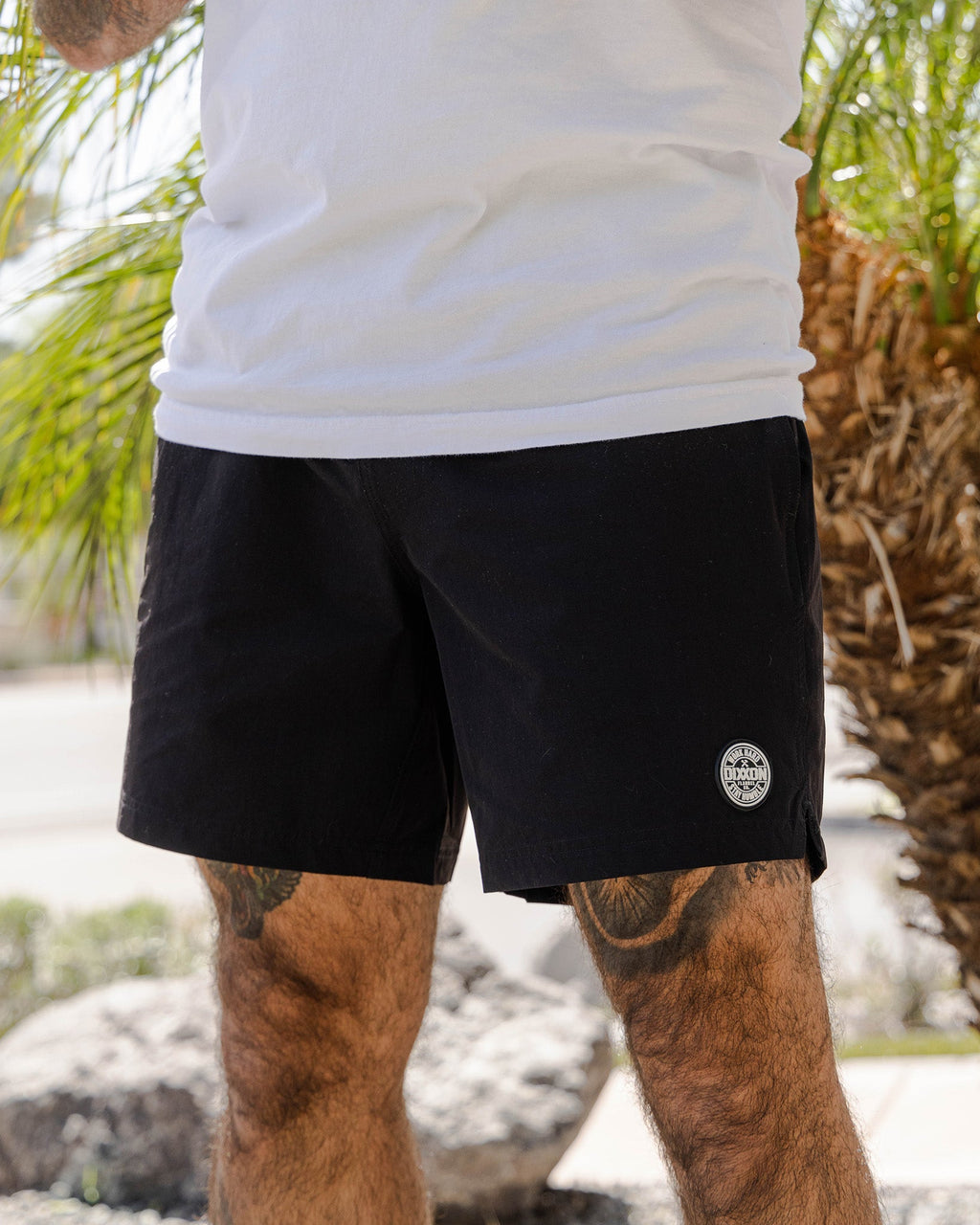 Black 7" Boardshorts