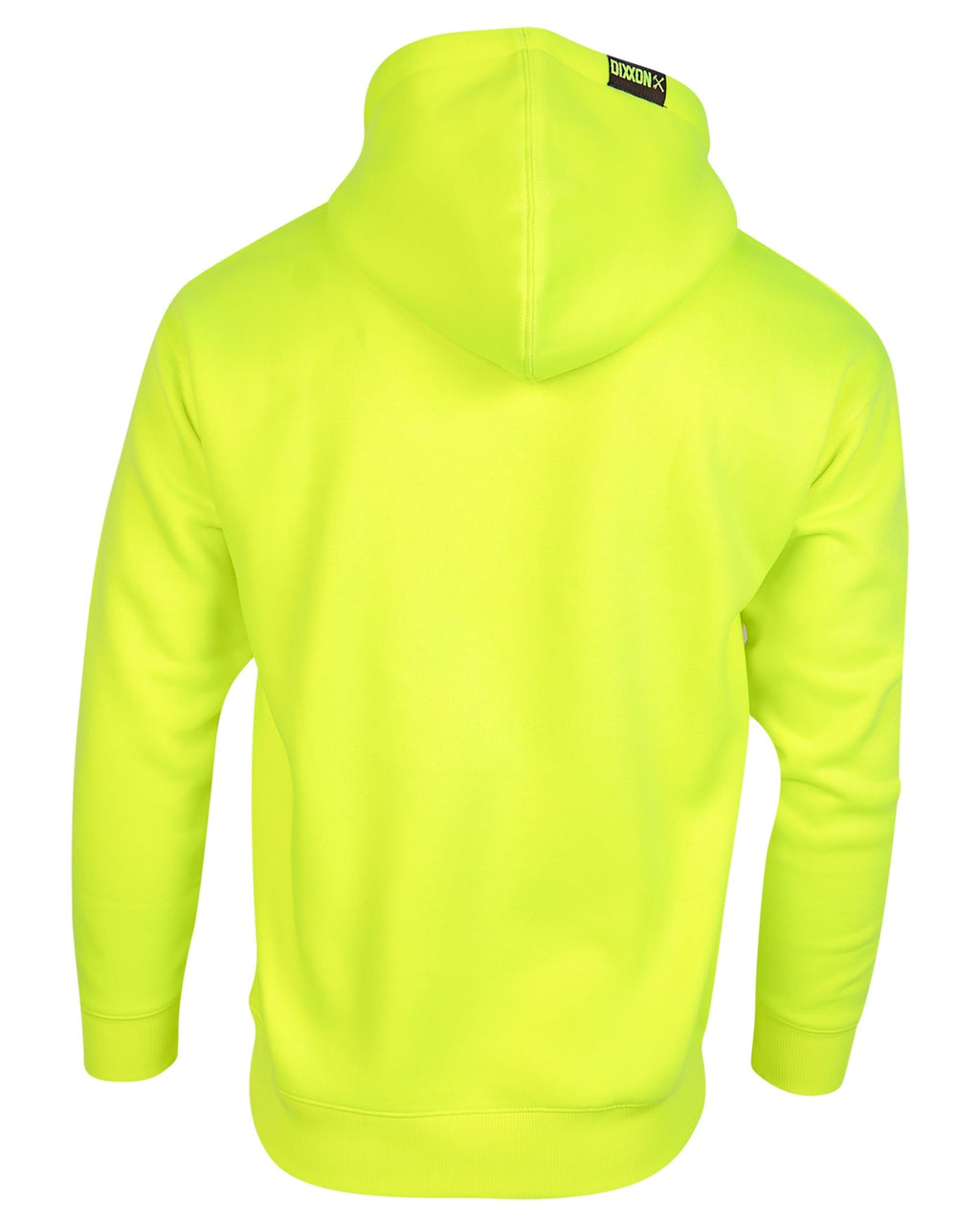 Black Checkpoint Pullover Hoodie - Safety Yellow