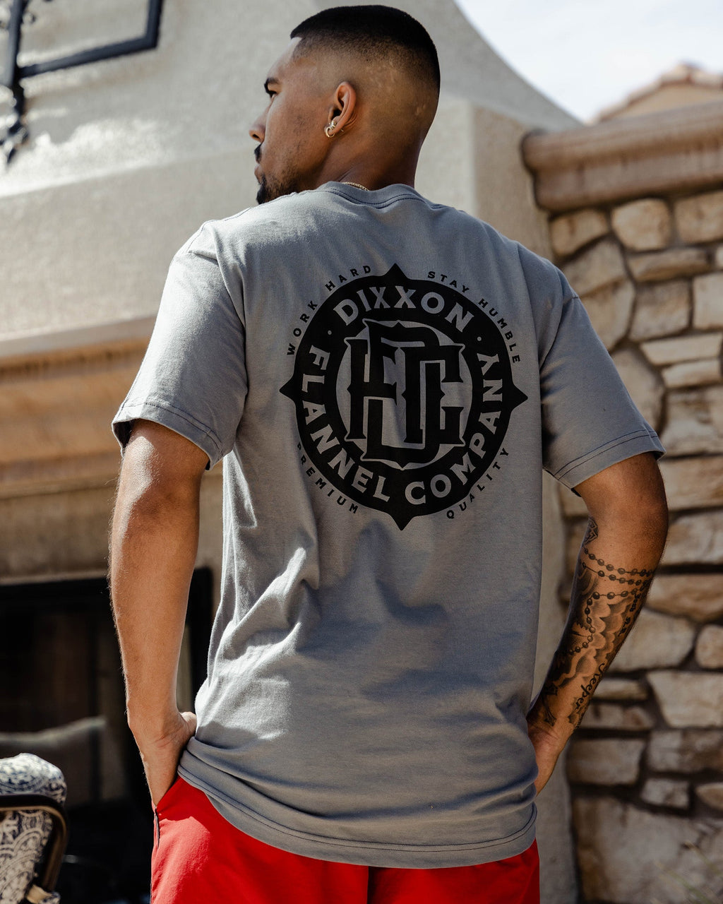 Black Compass T-Shirt - Gray