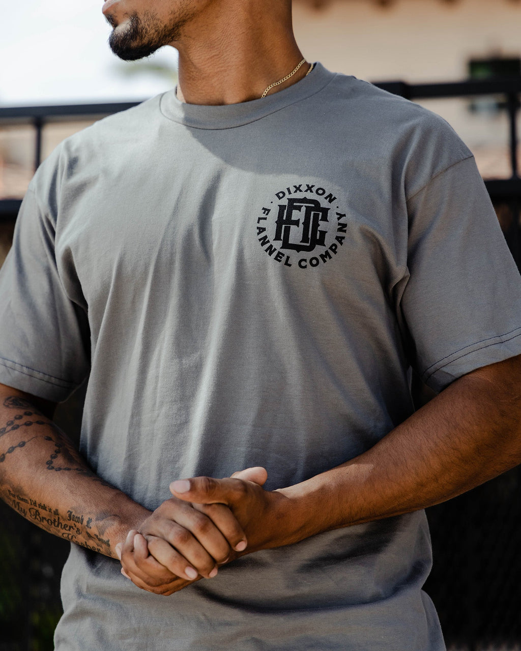 Black Compass T-Shirt - Gray