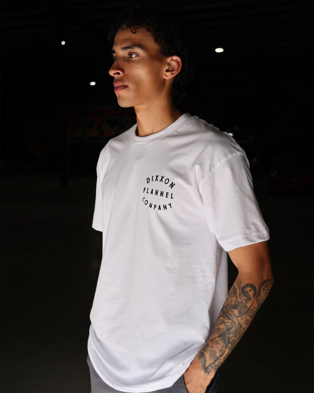 Black Hand Crafted T-Shirt - White
