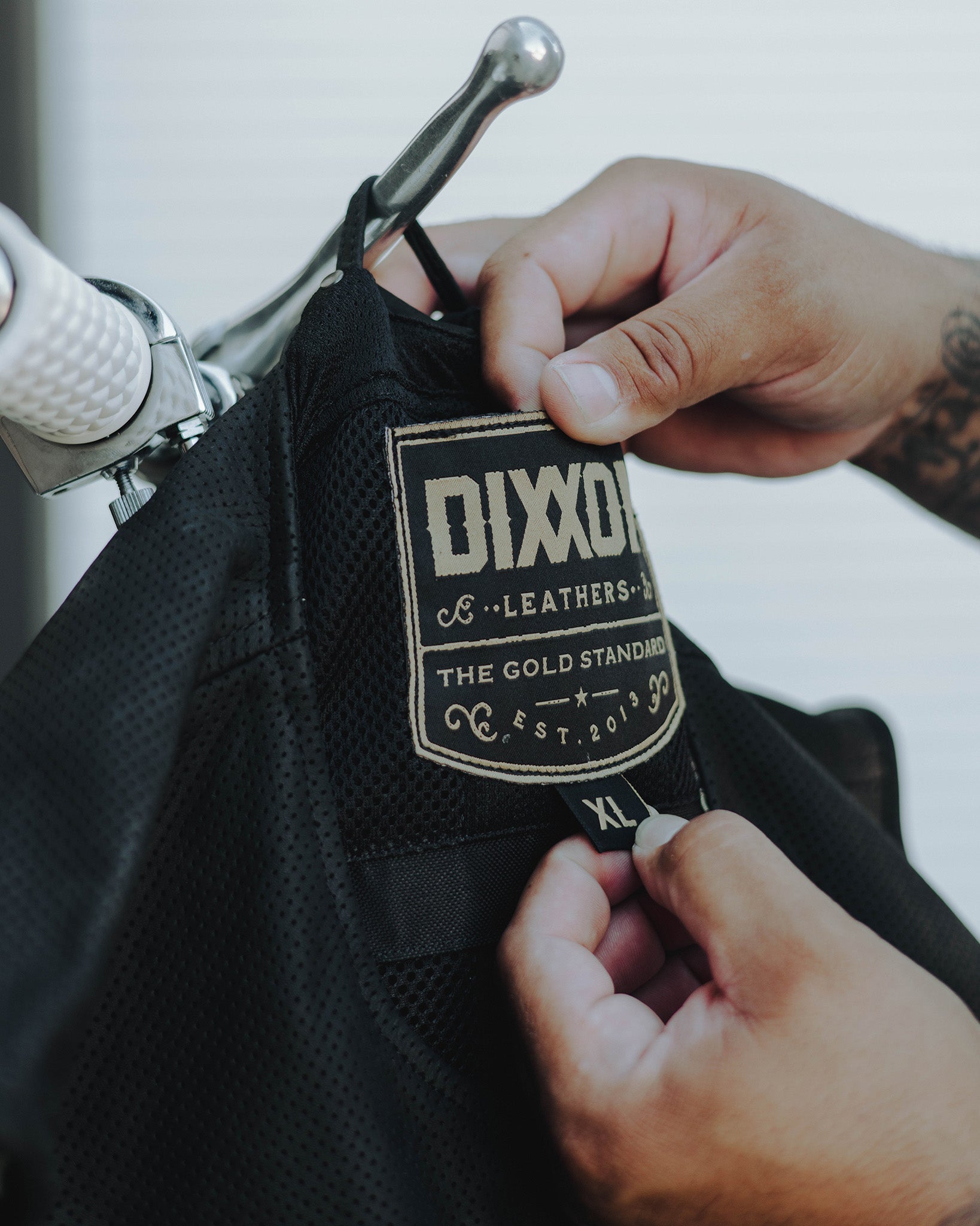 Black Hills Perforated Leather Vest - Black