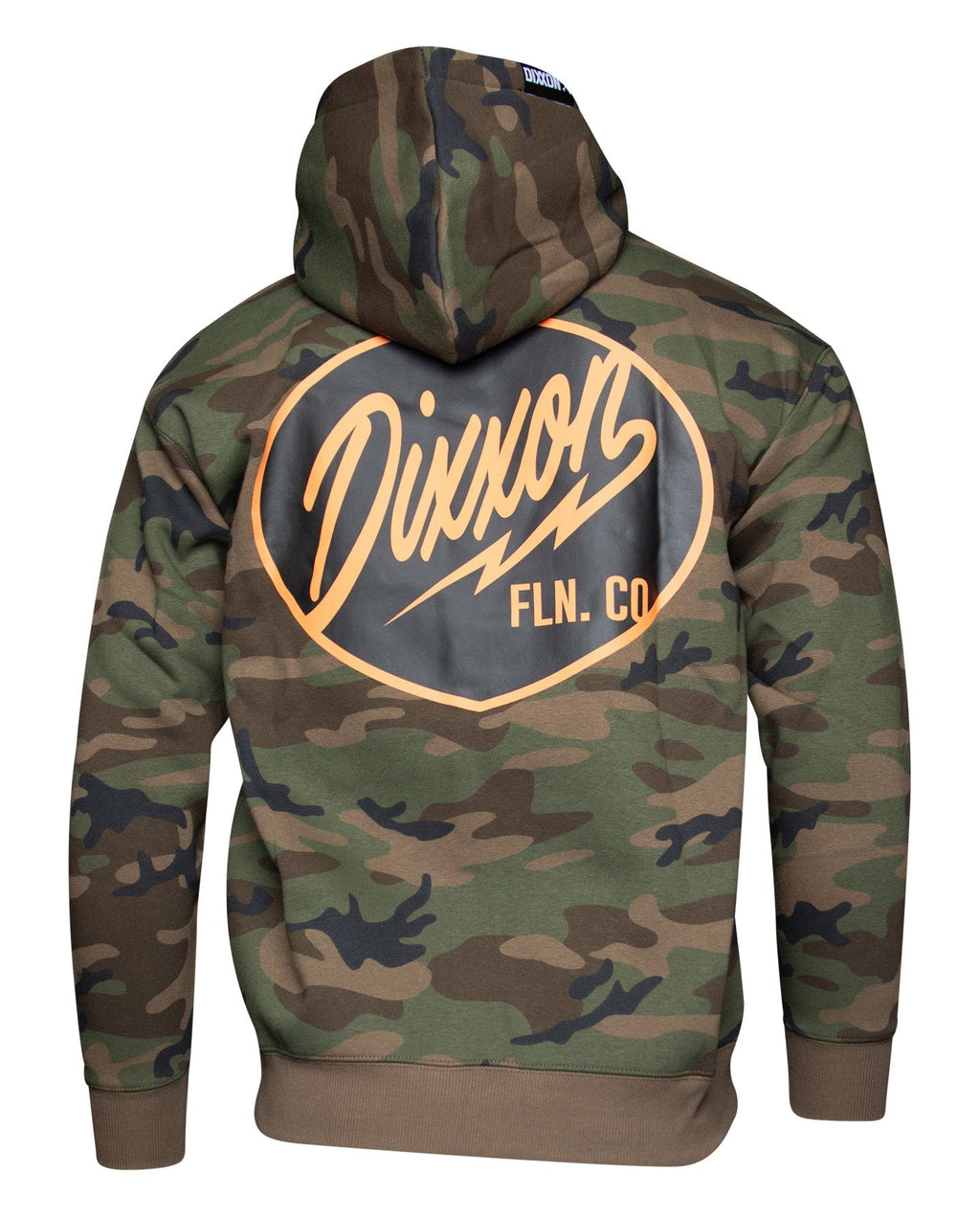 Black & Orange Esso Zip Up Hoodie - Camo