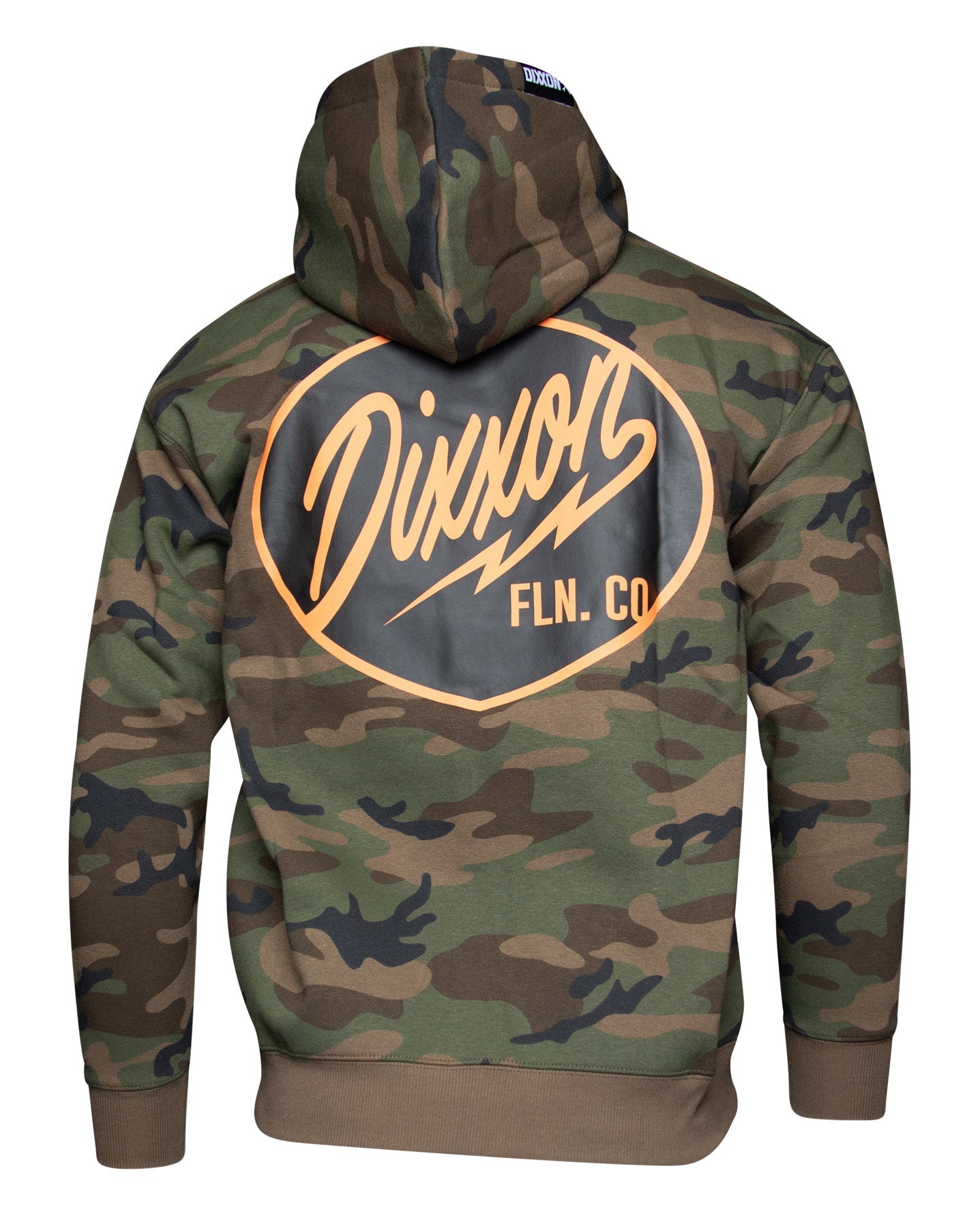 Black & Orange Esso Zip Up Hoodie - Camo