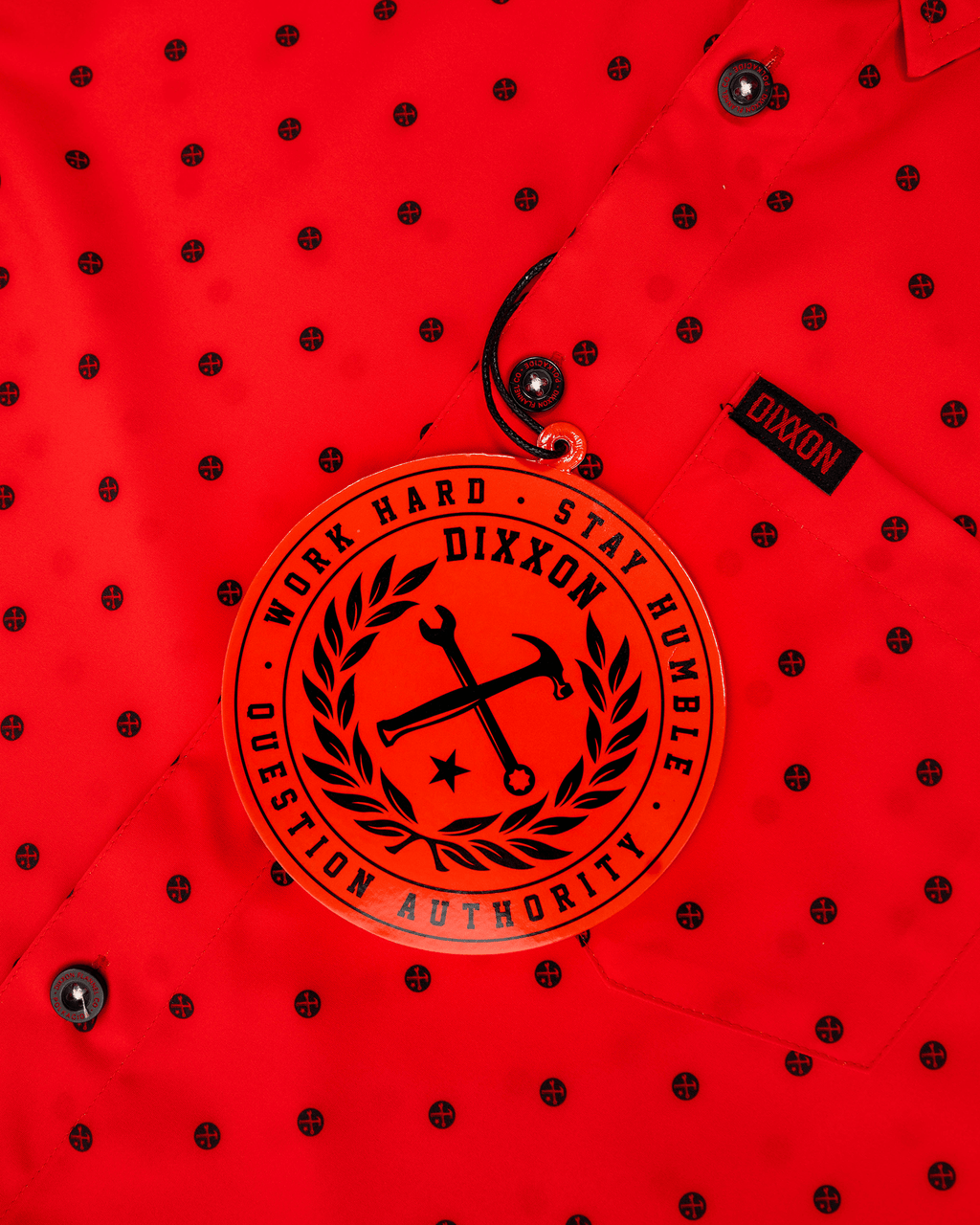 Black Polkacide Party Shirt - Red
