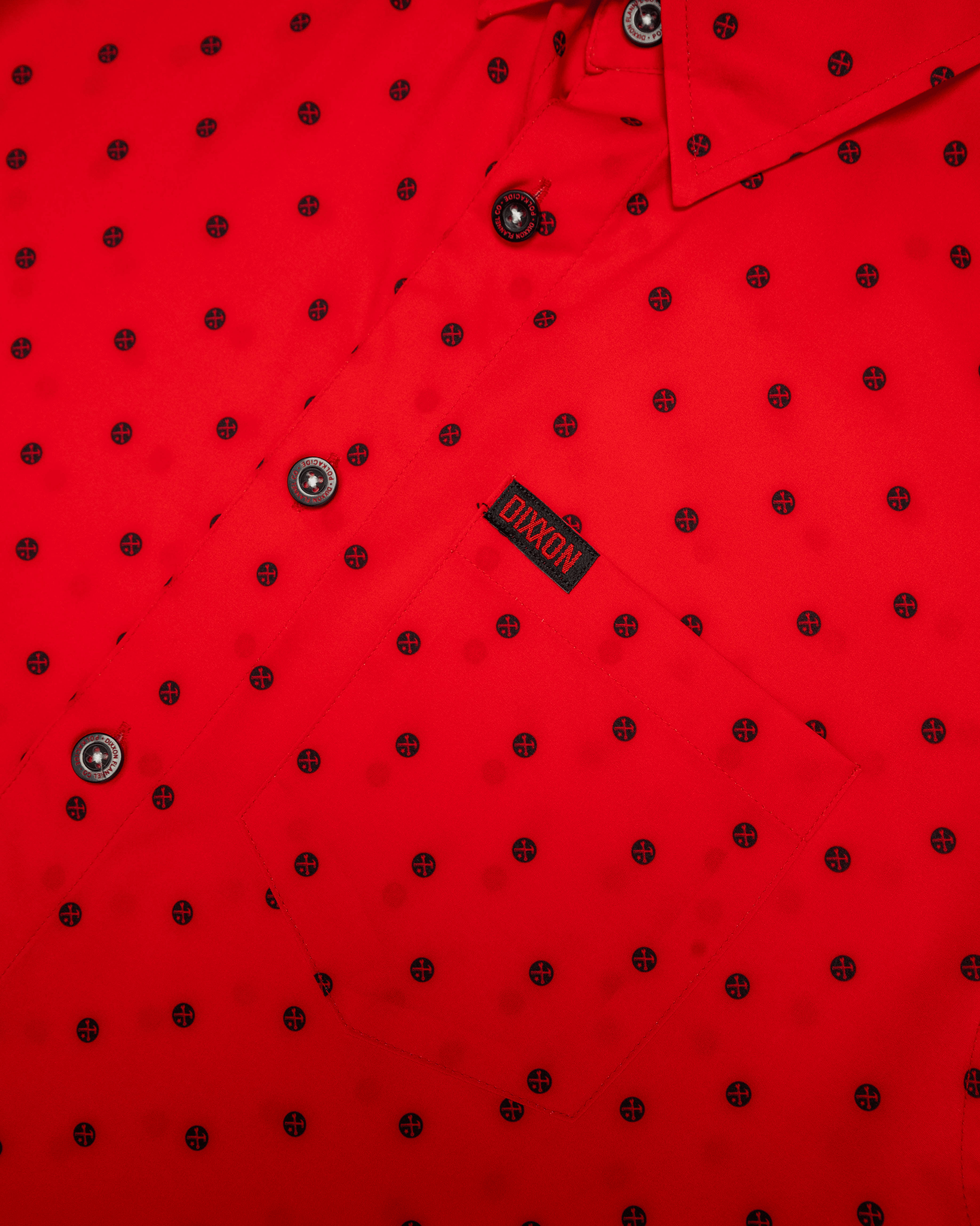 Black Polkacide Party Shirt - Red