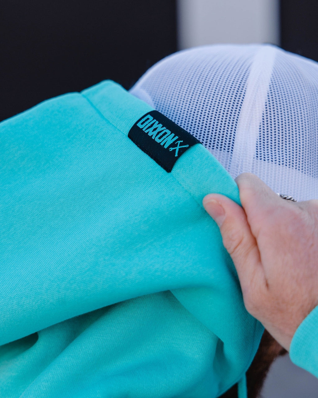 Black Salty Crest Zip Up Hoodie - Tiffany