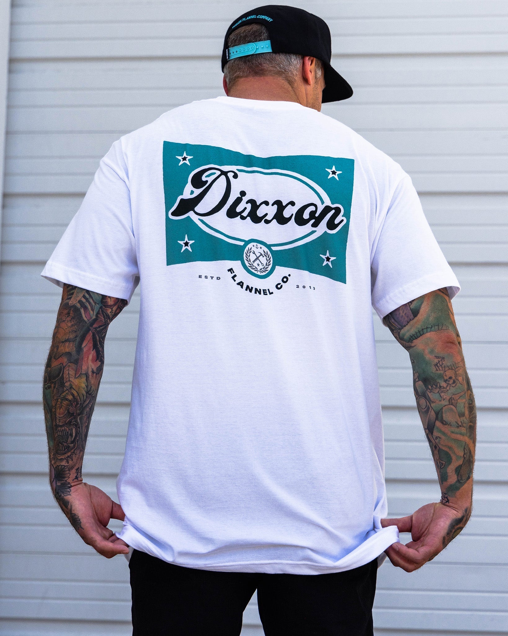 Black Timeless Badge T-Shirt - White