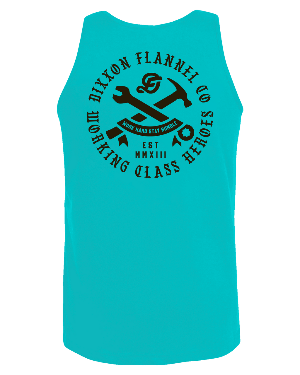 Black Working Class Badge Tank - Tiffany
