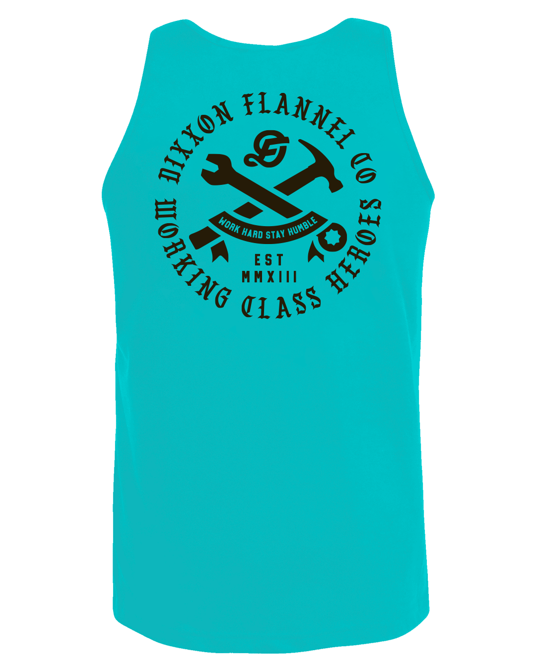 Black Working Class Badge Tank - Tiffany