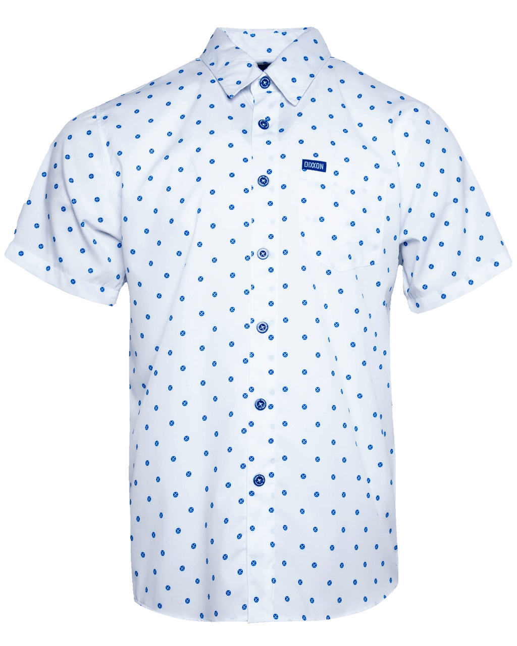 Blue Polkacide Party Shirt - White