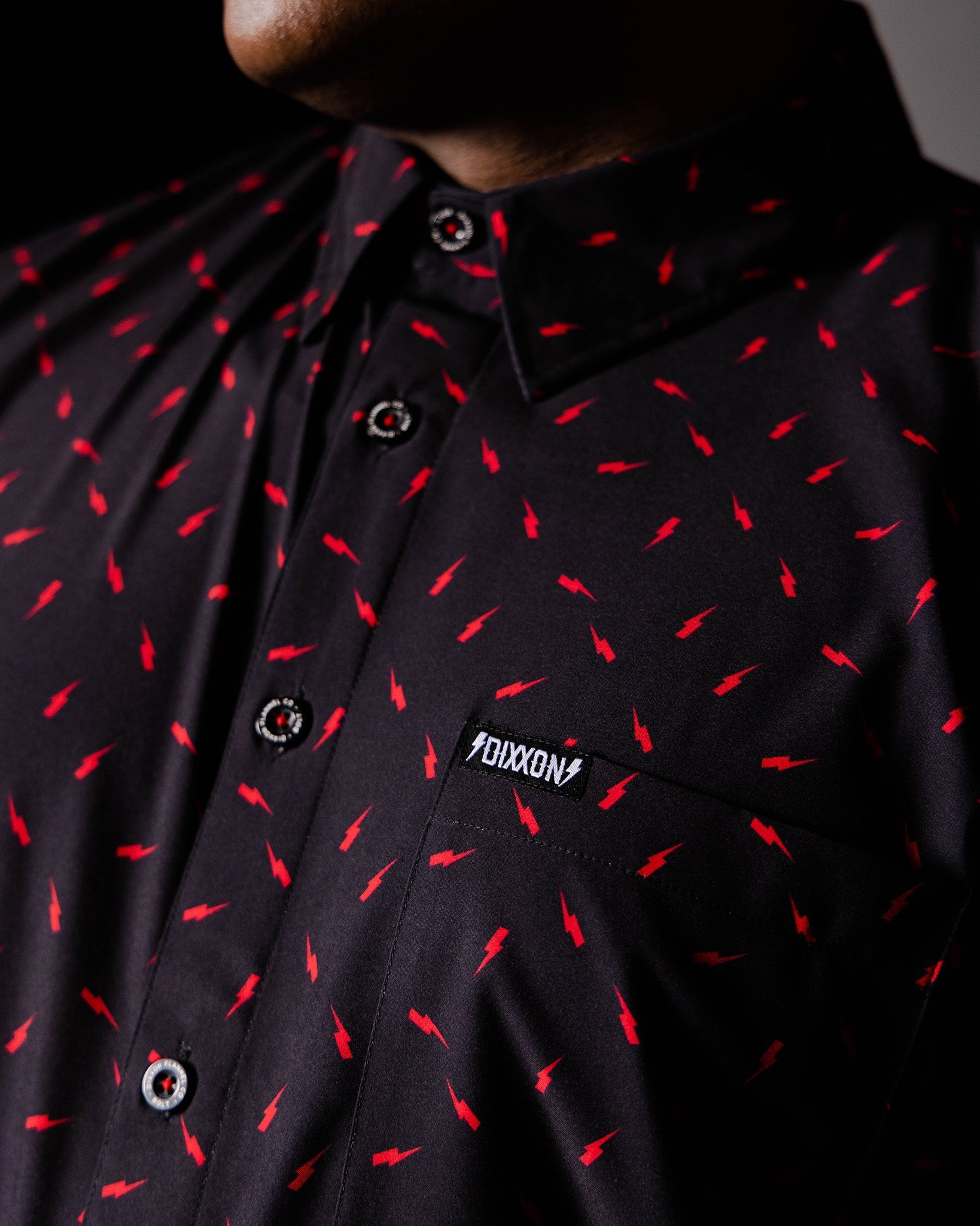 Bolt Party Shirt - Black & Red