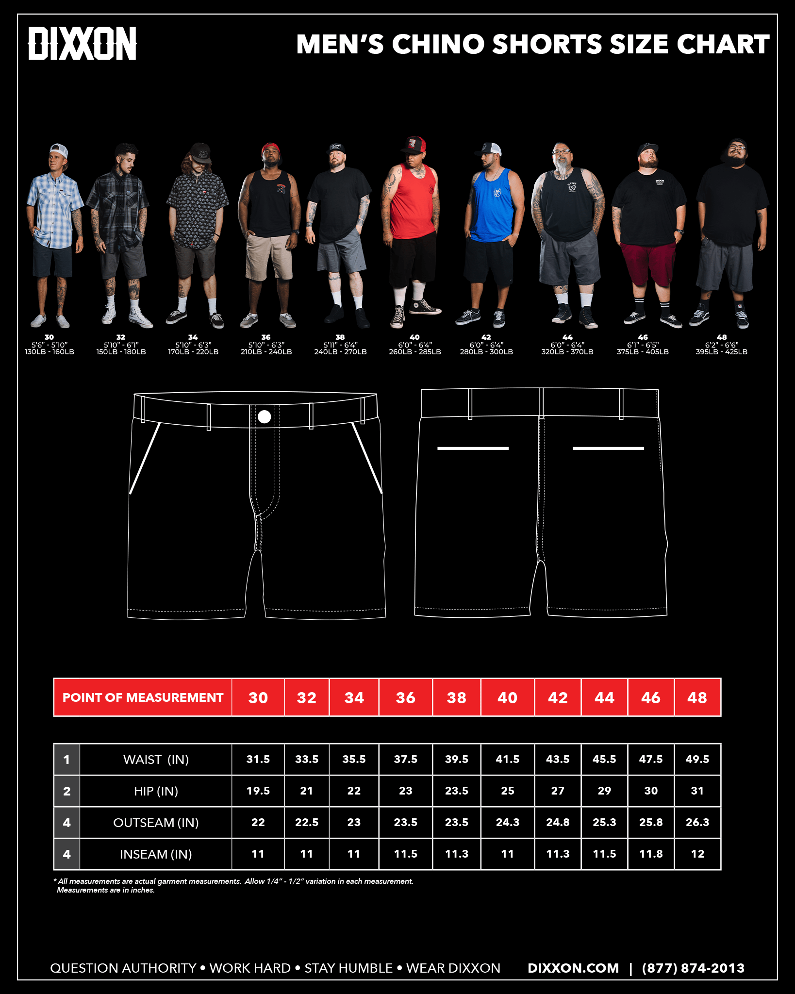 Chino Shorts - Black