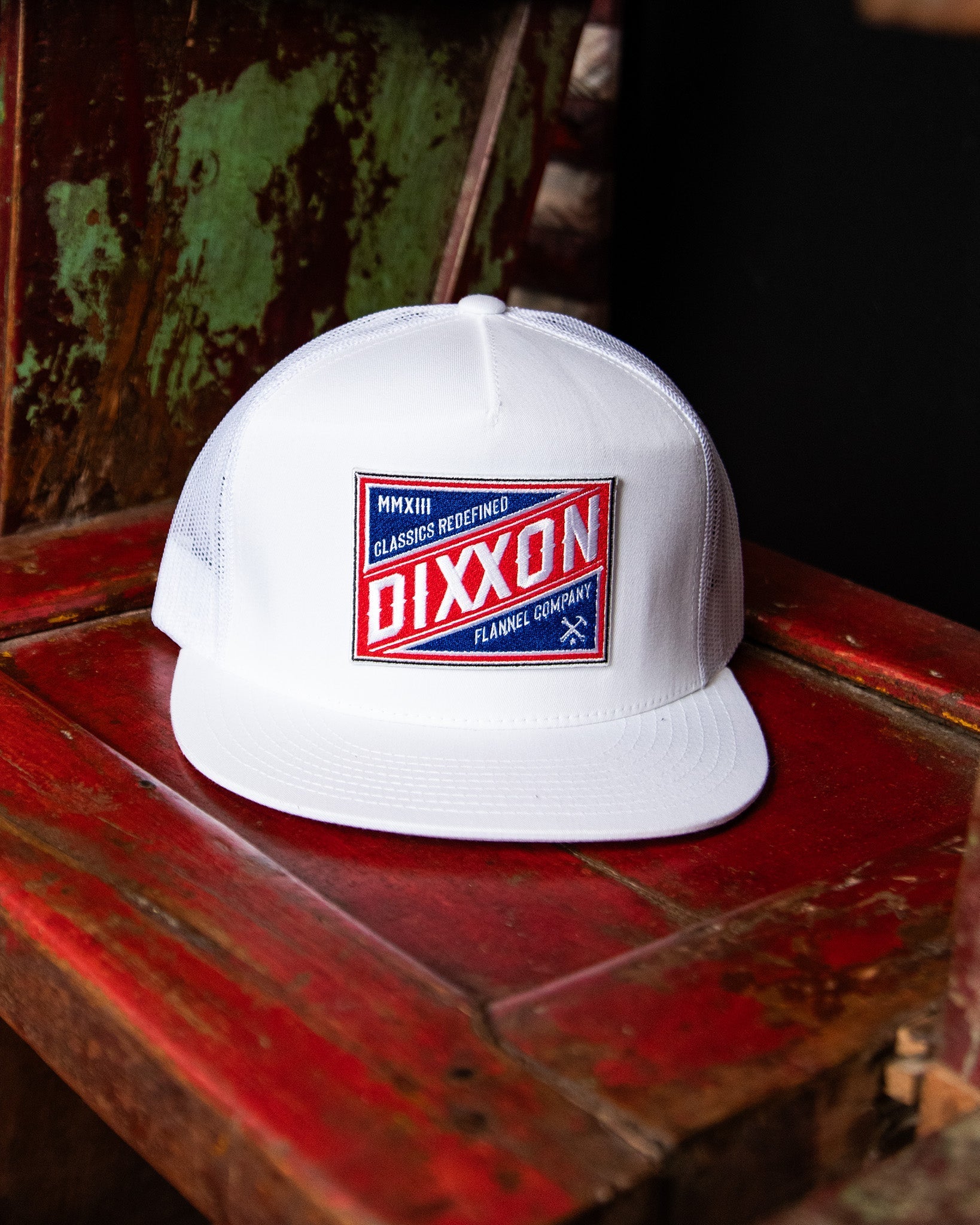 Classics Redefined Flat Bill Trucker Snapback - Red, White, & Blue