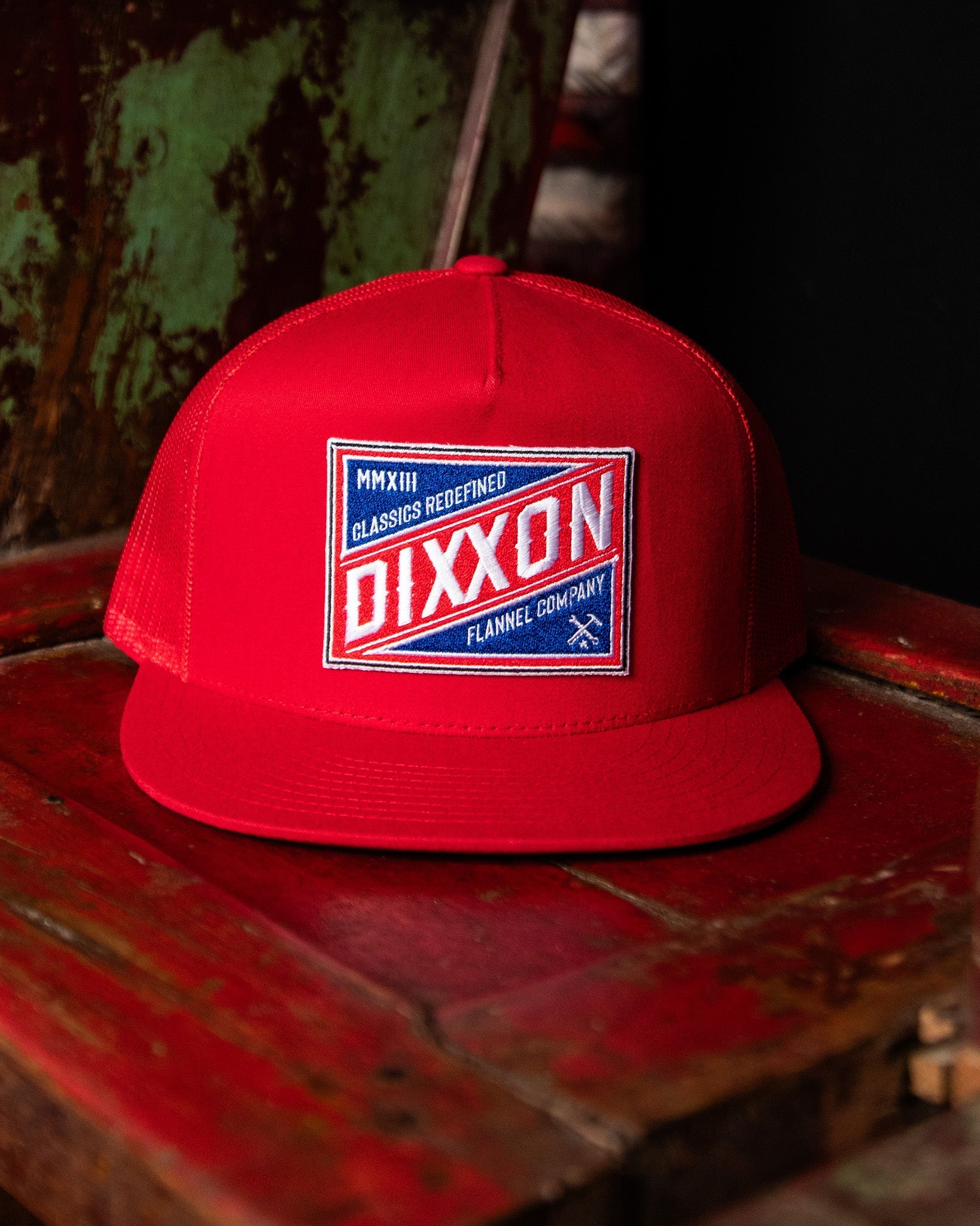Classics Redefined Flat Bill Trucker Snapback - Red, White, & Blue