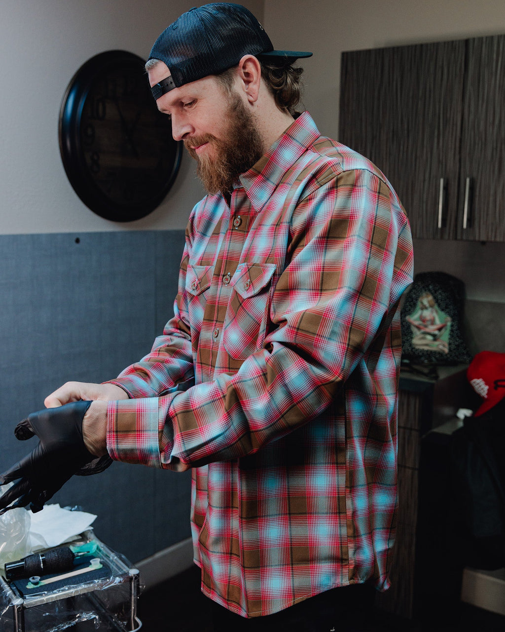 Club Tattoo Snake & Eagle Flannel