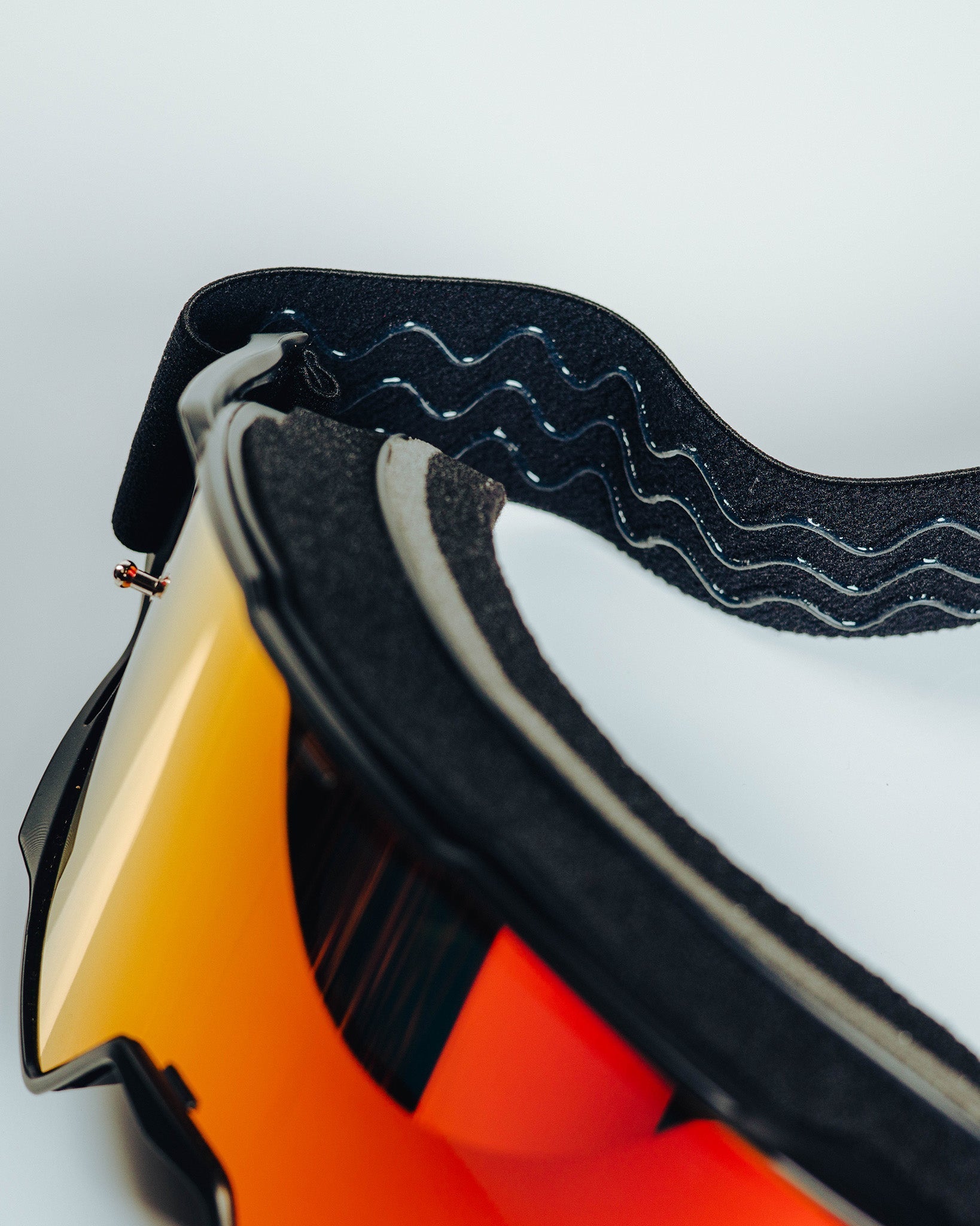 Contender MX Goggles - Black & Red / REVO Red Lens