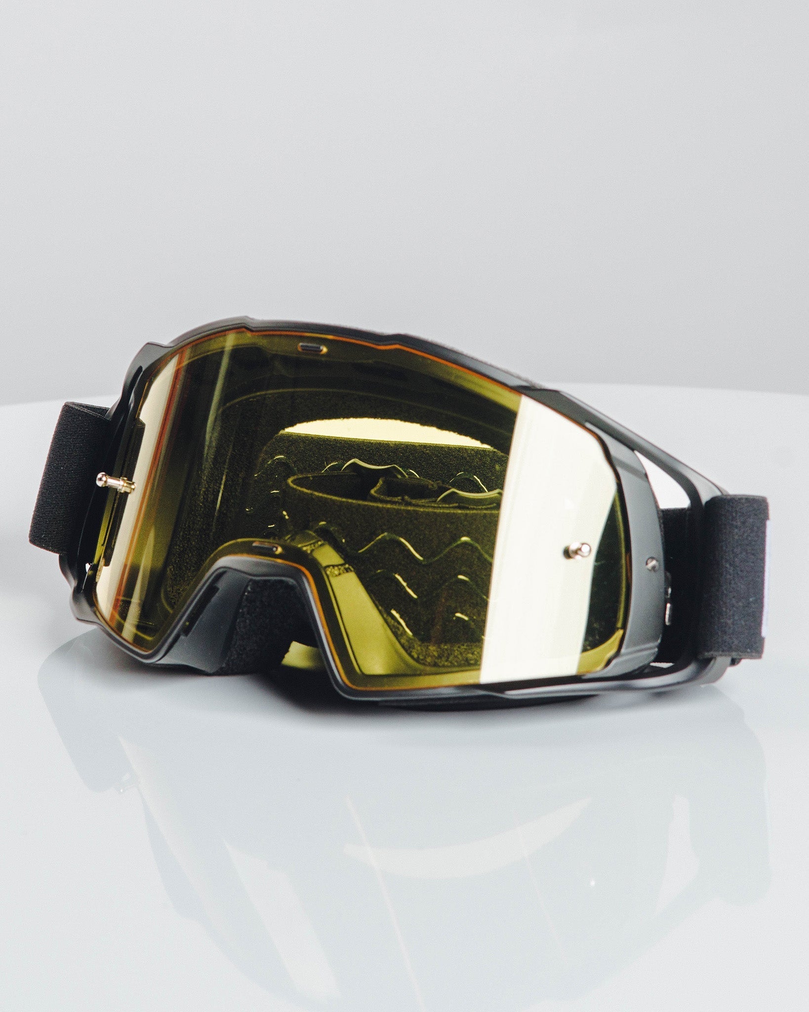 Contender MX Goggles Sand - Black & White / Yellow Lens