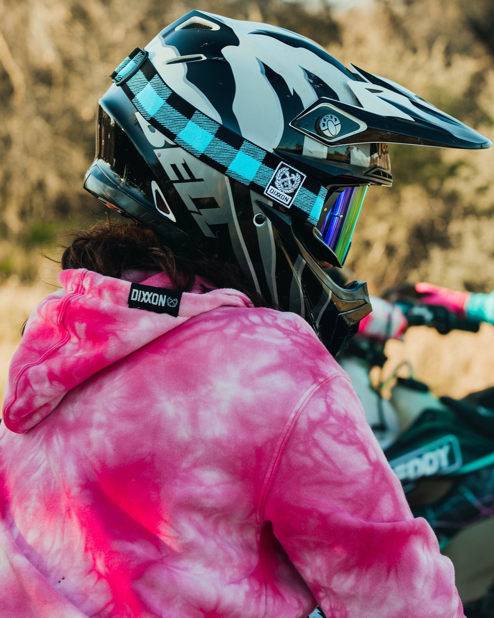 Contender PRO MX Goggles - Blue Plaid / REVO Blue Lens